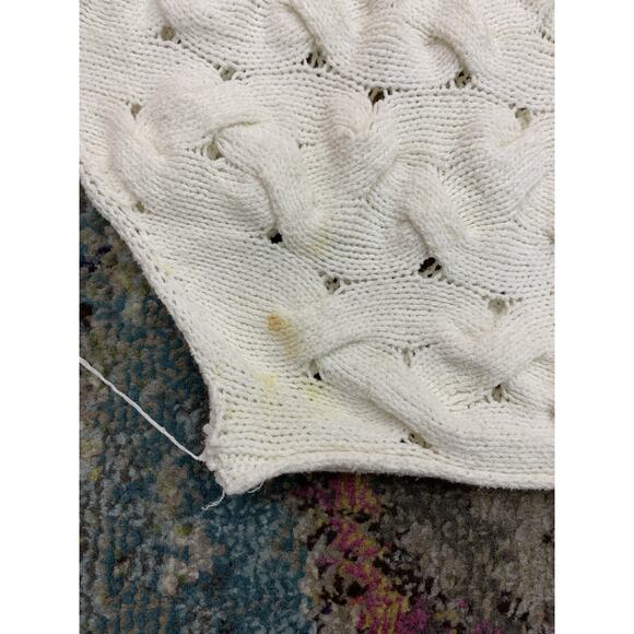 Free People Desert Sands Cable Pullover in Ivory XS - Picture 5 of 5